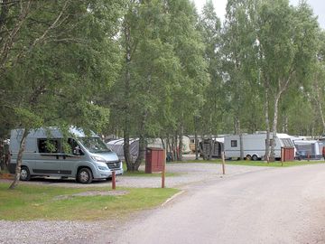 Hard standing pitch with electric on dalraddy holiday park suitable for larger motorhomes