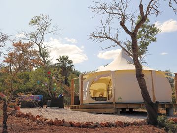 Bell tent exterior