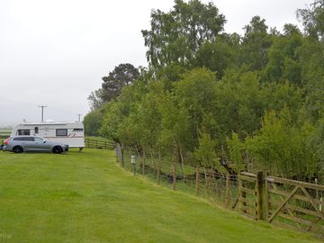 Pitches on right of the entrance