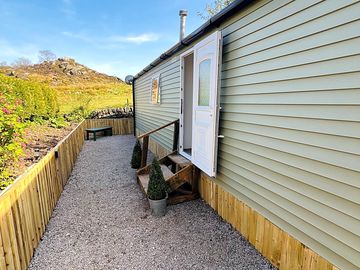 Outside at ramshaw view seating area