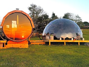 Deerstone glamping unique domes, glampsite on the border of yorkshire and lancashire