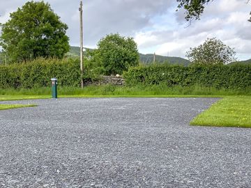 Fully serviced hardstanding touring pitch