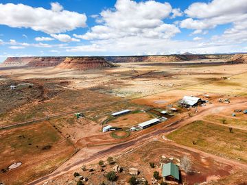 Sky View of The Peacemaker Ranch and RV Park