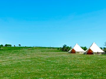 Bell tent exterior
