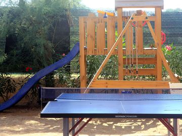 Ping-pong table in the playground