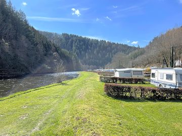 Pitches by the river
