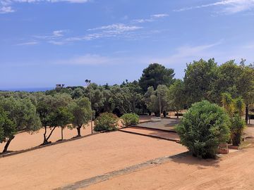 Pétanque and playground
