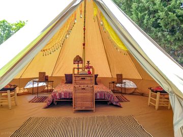 El Moro, one of the spacious bell tents