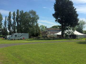 Rear view of beer garden and part of the site