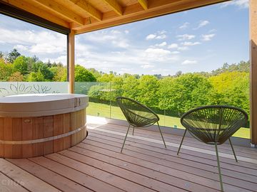 Terrasse avec bain nordique