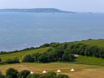 The campsite is based next to the coast
