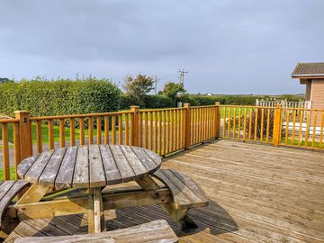 Outside deck