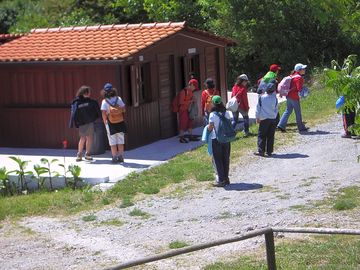 Scouts busy preparing for a day out hiking