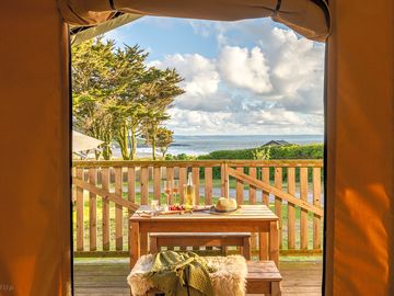 View from a safari tent