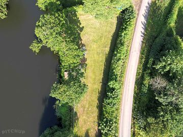 Aerial shot of the site
