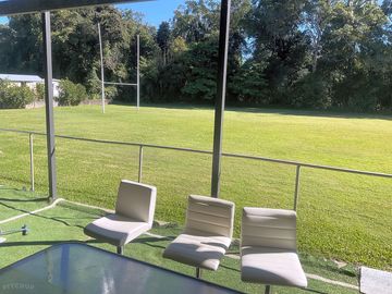 Covered dining area