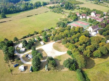 Aerial view of the site