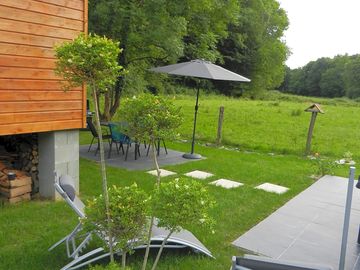 Private garden with peaceful rural views