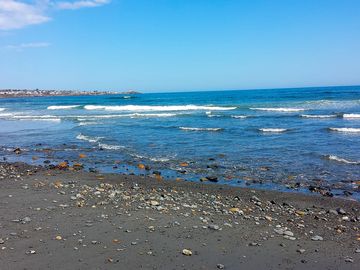 Beautiful long sands beach in york, maine