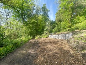 Soft bark chippings pitch