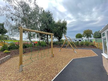 Children's outdoor play area at ribble valley