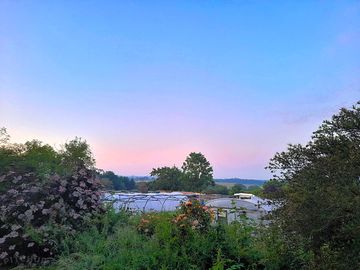 Morning view over the farm