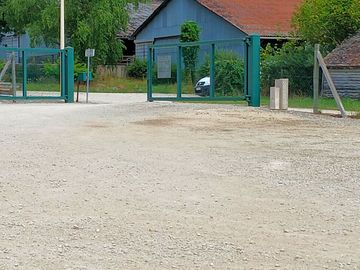 Secure hardstanding motorhome pitches