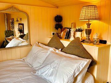 Cosy bed made up for you