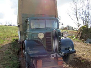 The austin k4 lorry with its distinctive bull-nose bonnet and grill. best of the british design
