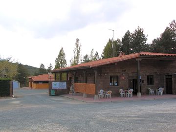Reception and bar/restaurant building