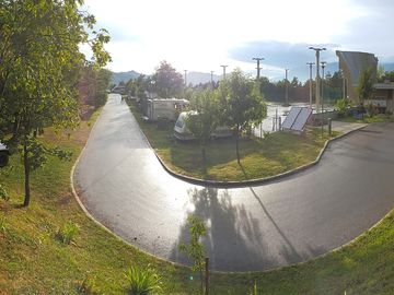 View across the site