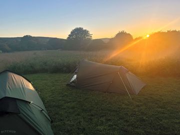 Sunset at our pitch
