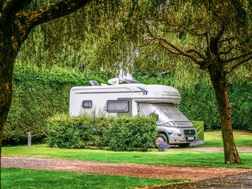 Gravel touring pitches with electric hook-up