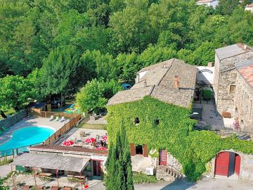 View over the pool