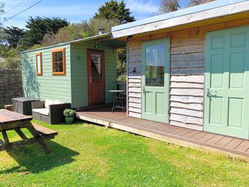 Exterior of the hut