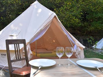 You as well can book our bell tents