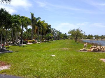 Pitches on the left are overlooking the lake