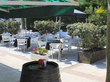 Lovely terrace to enjoy a meal under the spanish weather