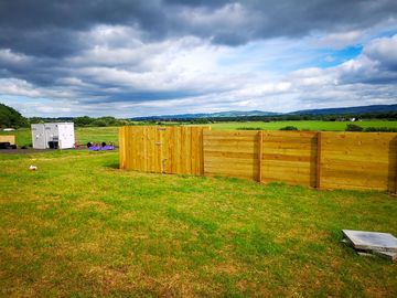 Fenced pitch