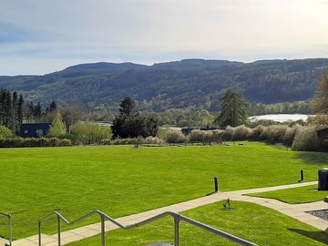 View over the site and surrounding countryside