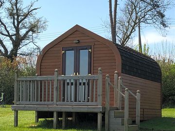 Camping pod with balcony