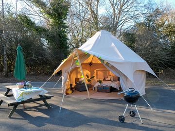 External view of the bell tent
