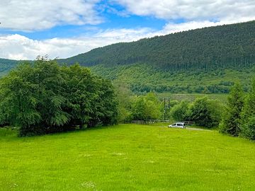 The view from Basecamp camping field