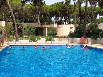 The main swimming pool