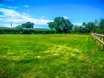 View across the camping field