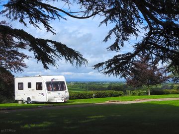 Pitches with countryside views