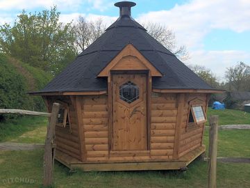 Quirky wooden cabin