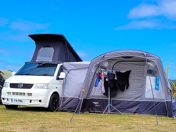 Flat spacious camping.