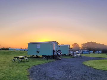 Sunrise over Poplar Grove campsite