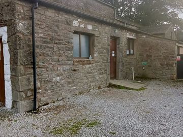 Toilet, shower and washing up block